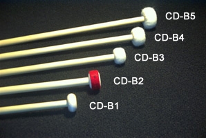 定音鼓棒Clevelander Timpani Mallets - Large Classic Ball White Felt Bamboo (CDB5)