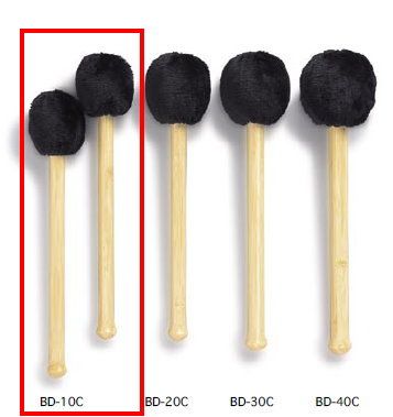 大鼓棒 PLAYWOOD BD-10C(一付)